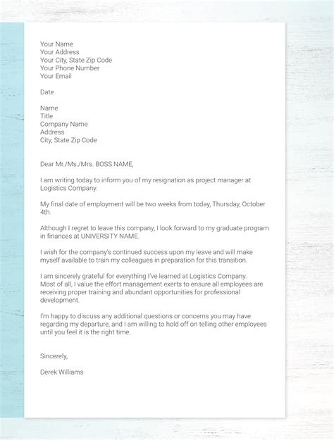 An early childhood teacher cover letter designs any example of the document for an early childhood teacher has a precise design per the requirements of the company or the general rules of business correspondence. Resignation Letter Format In Probation Period - Sample ...