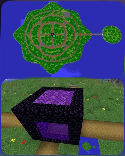 A Clever Way To Decorate Your Nether Portal So That It Shows Up On Your