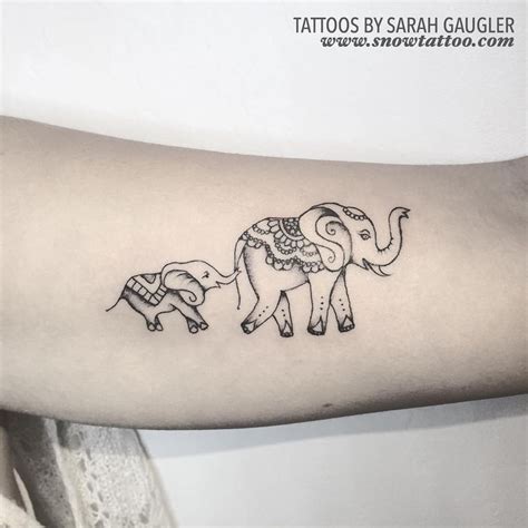 75 Big And Small Elephant Tattoo Ideas Brighter Craft Elephant
