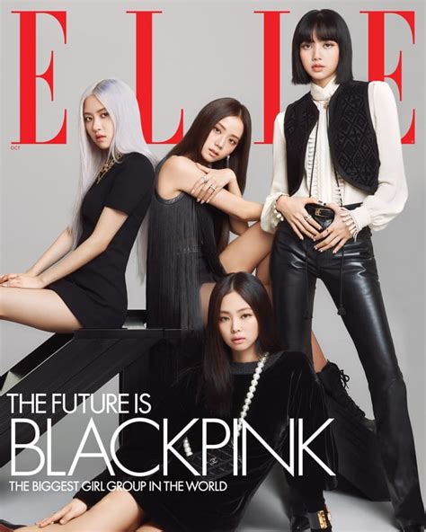 Blackpink Graces The Cover Of The October 2020 Issue Of Elle Magazine