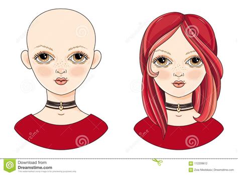 Kinky Teen Avatar Beautiful Redheaded Girl Stock Vector Illustration Of Haircut Lass 112209612