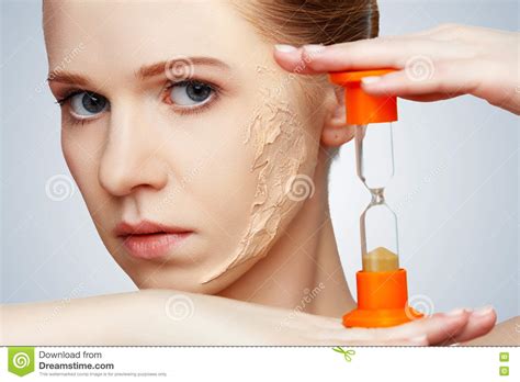 Beauty Concept Rejuvenation Renewal Skin Care Skin Problems W Stock