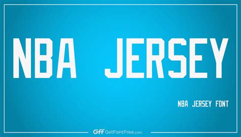 Nba Jersey Font Get Font Free