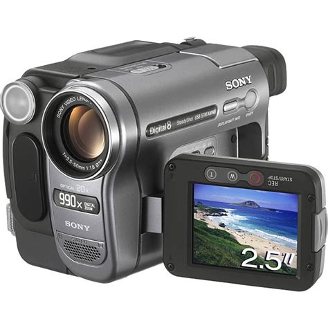 shop sony dcr trv280 digital8 handycam camcorder refurbished free shipping today overstock
