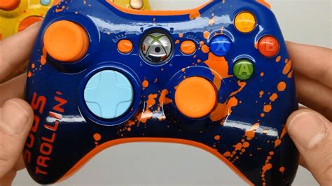 14 Custom Painted Xbox 360 And Ps3 Controllers Acidic Gaming Youtube