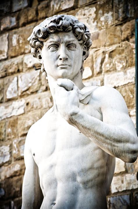 Estatua De David En El Della Signoria De La Plaza Del ` S De Florencia