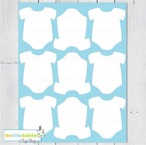 Baby One Piece Templates Thelittledabbler Baby Shower Onesie Baby