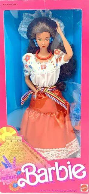 Vintage Mexican Barbie Dolls Of The World Collection 1988 Mattel 1917 Nrfb 2500 Picclick