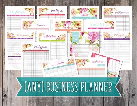 Business Planner Instant Download Creative Stationery Templates