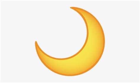 Crescent Moon Emoji Free Transparent Png Download Pngkey