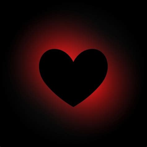 Heart In Dark Background Vector Free Download