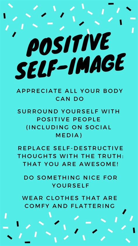 Positive Self Image Positivity Positive People Self