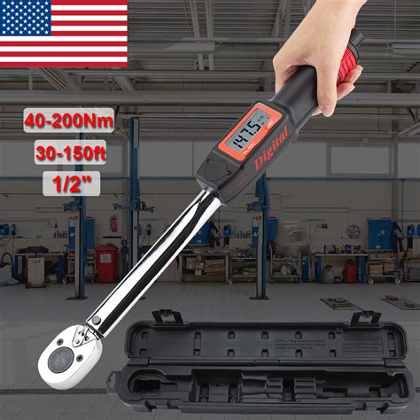 12 Inch Dr Digi Click Angle Electronic Digital Torque Wrench 40 200nm