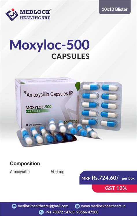 Amoxicillin 500mg Capsules Manufacturer Supplier Franchise