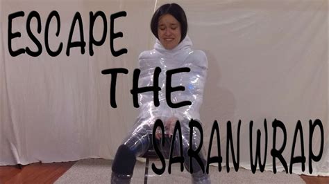 escape the saran wrap challenge must watch youtube