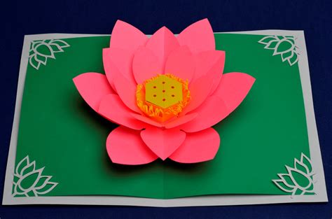 Please read my full disclosure policy for details. Mother's Day Lotus Flower Pop Up Card - Creative Pop Up Cards