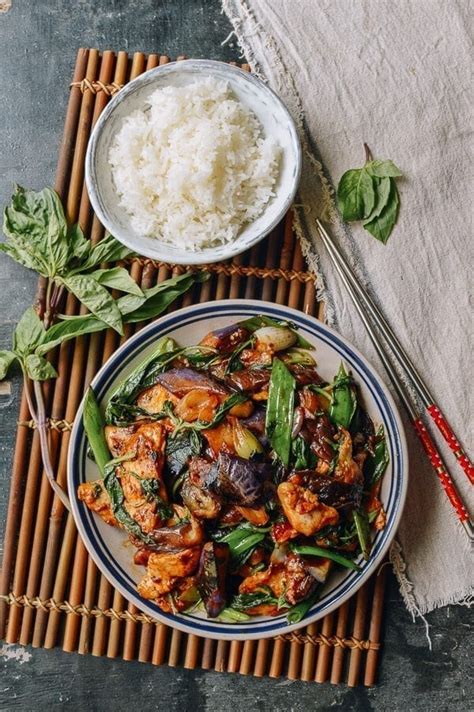 Maybe you would like to learn more about one of these? Japanese Eggplant with Chicken & Thai Basil - The Woks of Life