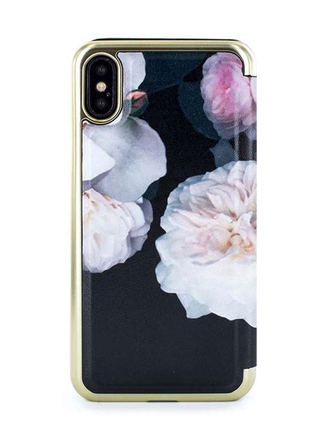 Ted Baker Nalibise Mirror Folio Case For Iphone X Xs Chelsea Blac