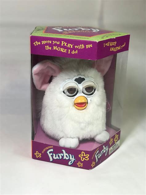 Original Super Rare White Furby First Edition Nrfb In Box Etsy
