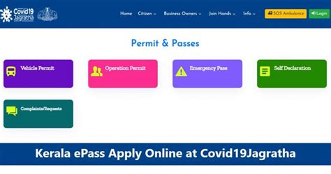 Only residents of kerala will get approval for vaccination through this portal. Kerala ePass Apply Online at Covid19Jagratha, Registration