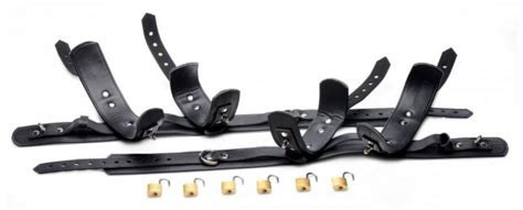 frog tie restraint bondage harness with locks