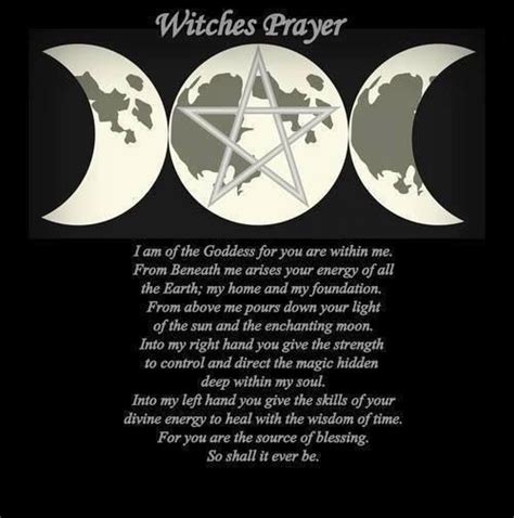Witches Prayer Witchcraft Pinterest