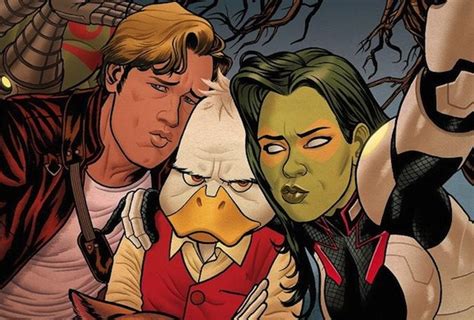 The Guardians Of The Galaxy Crew Takes A Selfie With Howard The Duck
