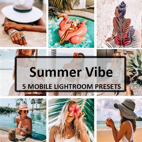 5 Summer Vibe Lightroom Mobile Presets Filtergrade