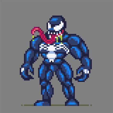Lucas Godoy On Twitter Venom From Marvel 🕷️🖤 Pixelart Pixel