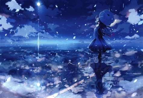 Blue Anime Girl Wallpapers Top Free Blue Anime Girl Backgrounds