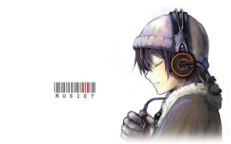 Anime Anime Music Anime Boy With Headphones Anime Guys Heads Anime
