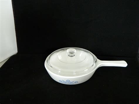 Corning Ware Blue Cornflower Frying Pan With Lid P B Ebay