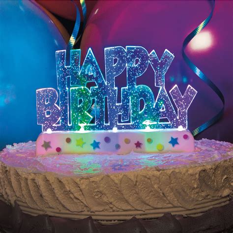 Celebrations Happy Birthday Flash Cake Decor