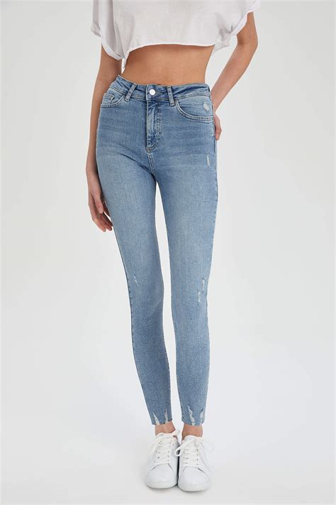 Mavi Kadın Vintage Skinny Yüksek Bel Jean Pantolon 1814205 DeFacto
