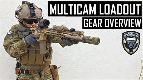 Airsoft Loadout Multicam Gear Overview Youtube