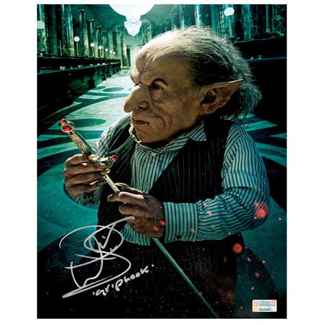 Warwick Davis Autographed Harry Potter Griphook 8x10 Photo Celebrity