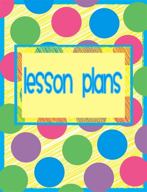 Lesson Plan Binder Cover Printable