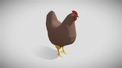 Low Poly Chicken Buy Royalty Free 3d Model By Assetsource 872239f