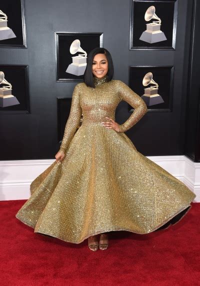 Ashantis Grammys Dress Was Totally Sheer And Flashed Her Nipples