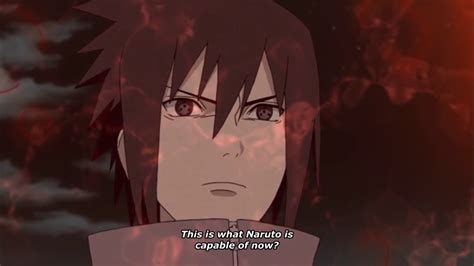 Naruto Shippuden Sasuke Sees Narutos 9 Tails And Sage Mode First Time