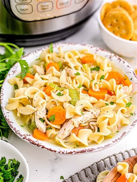 Instant Pot Chicken Noodle Soup Mom On Timeout