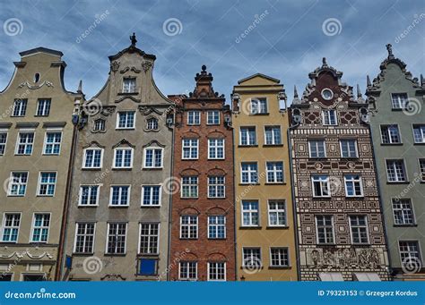 Facade Historic Tenement Houses Building Stock Image Image Of Home