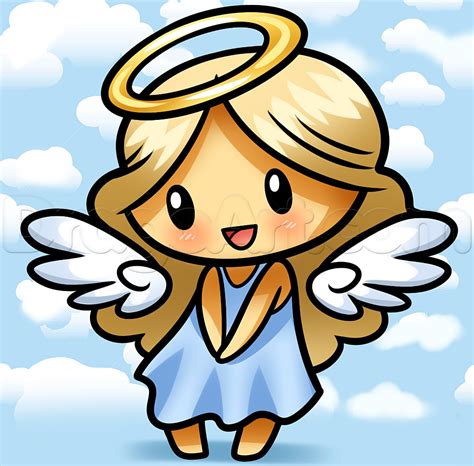 Drawing A Chibi Angel Step By Step Drawing Guide By