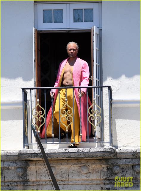 Edgar Ramirez Goes Shirtless Wears Pink Robe For Versace Photo 3898068 Edgar Ramirez