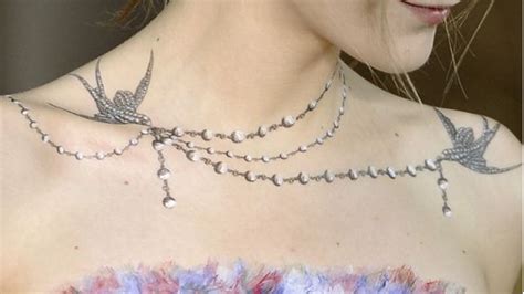 10 necklace tattoos that prove body art is the best accessory necklace tattoo neck tattoo