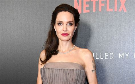 Angelina Jolie Flaunts New Cryptic Tattoo In New York City