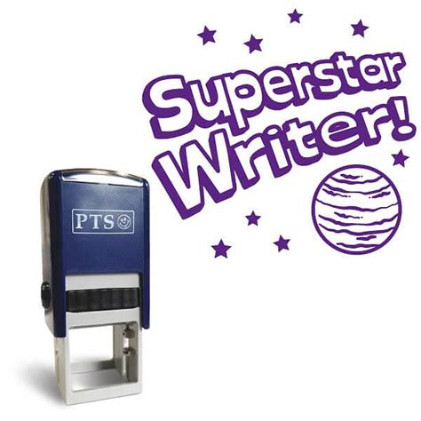 Superstar Writer Planet Stamper 21mm Purple Ink