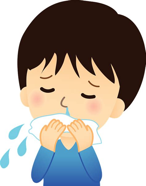 Man Is Blowing Nose In A Tissue Clipart Free Download Transparent Png