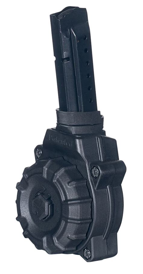 Promag Drum Pistol Magazine 9mm 30rd Fits Glock G19 G17 Black