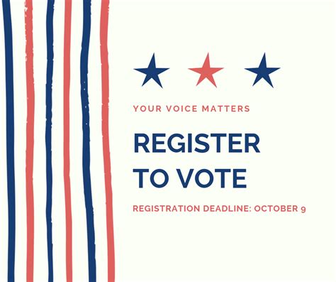 today is the voter registration deadline